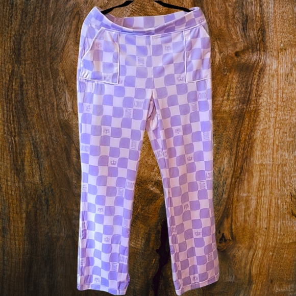 Juicy Couture Pants - New Juicy Coutour Velour Pants. Purple Checker
